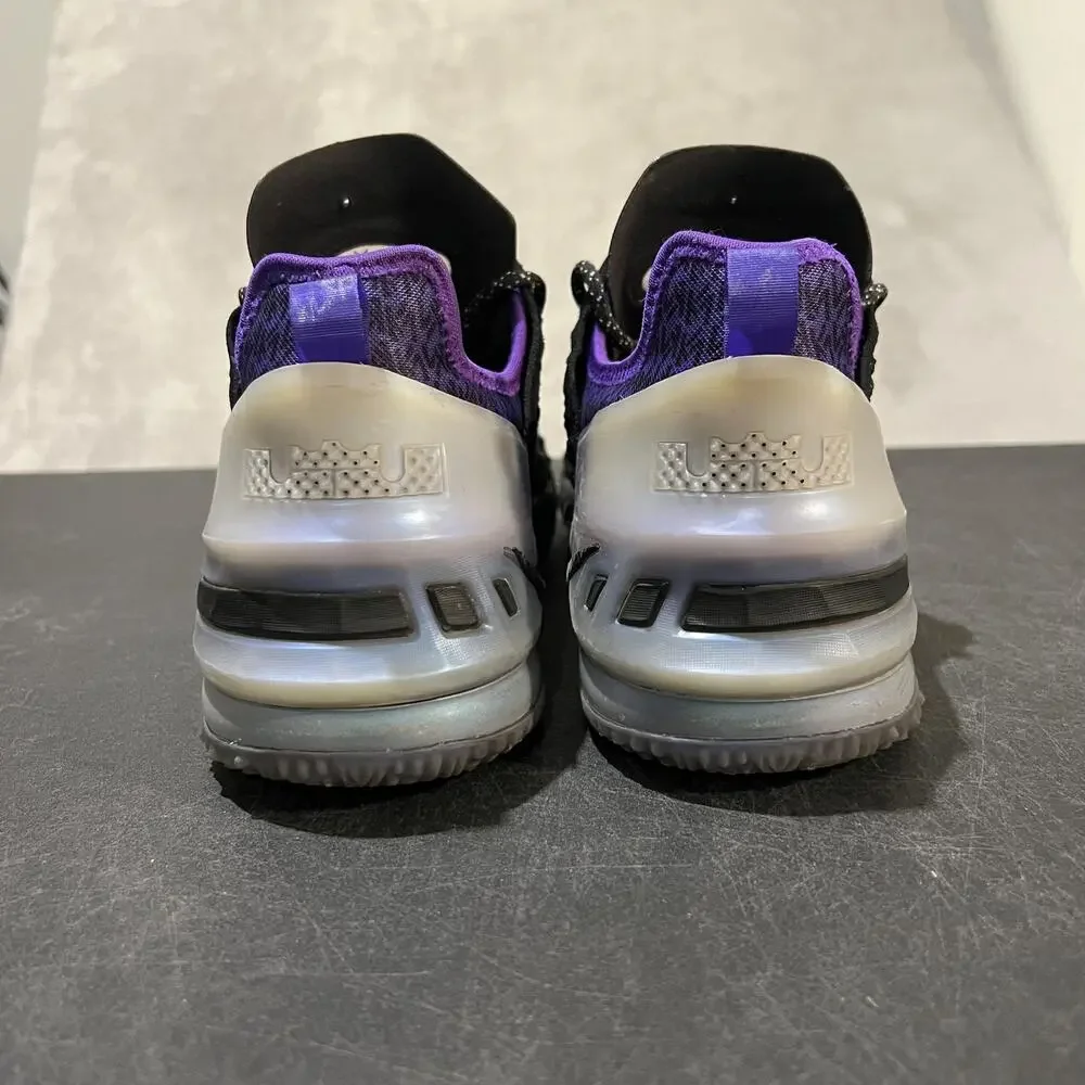 Nike LeBron 18 The Chosen 2 Mbappe Shoes Youth Size 6.5Y Black Purple CT4677-001
